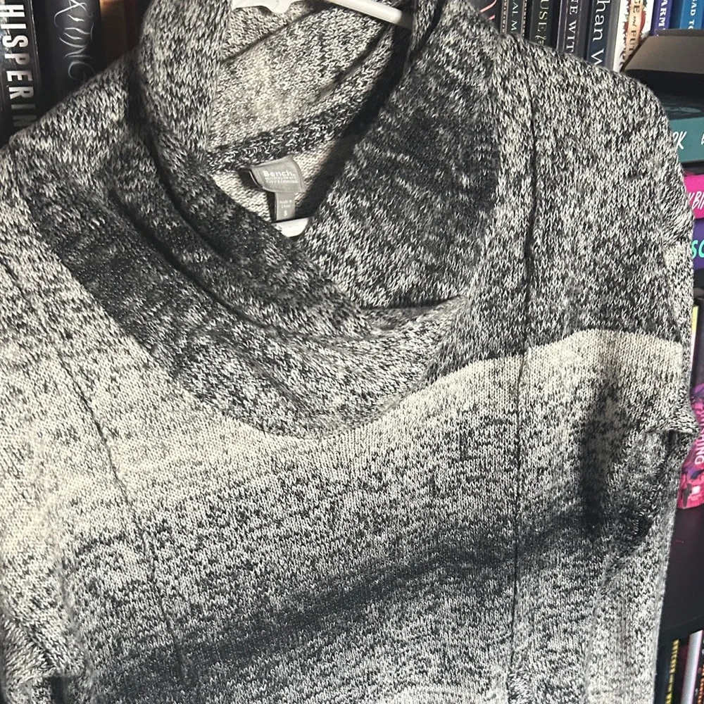 Bench Black and Gray Cowl Neck Sweater - Picture 2 of 3